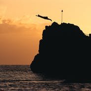 cliff dive photo