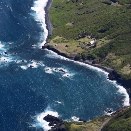 The stunning beauty of Molokai from above during the helicopter adventure on Maui.