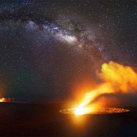 See Hawaii's Active Volcanoes from a New Perspective.