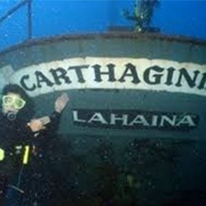 Diving on the Carthaginian Ship Wreck off Maui