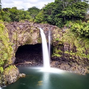 Waterfall along The Road to Hana