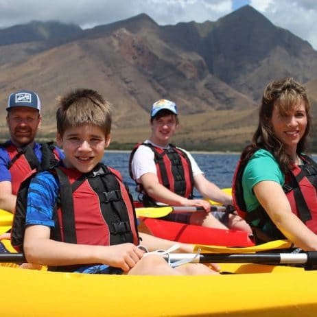 Family Guests Enjoying the Kayaking Tours