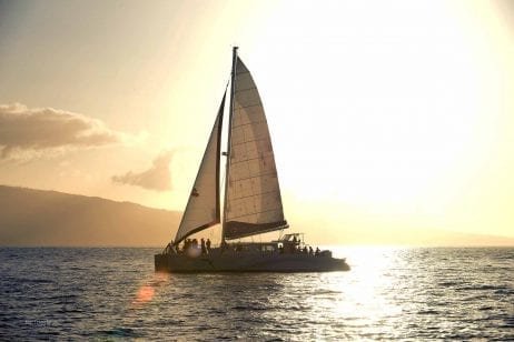 Maui Sunset Sail Boat