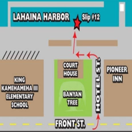 Directions to Lahaina Harbor Boat Slip