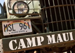 Camp Maui Hawaii Jeep Bumper