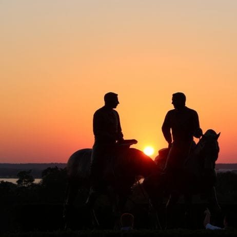 A breathtaking view of Maui's sunset during a horseback riding adventure.