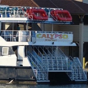 Calypso Maui boat cruise docked in Maalaea Harbor.