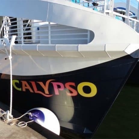 Calypso Maui's boat for Maalaea sunset dinner cruise in Maui.