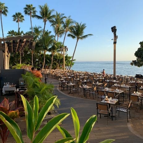 Luau seating with Stunning Ocean View